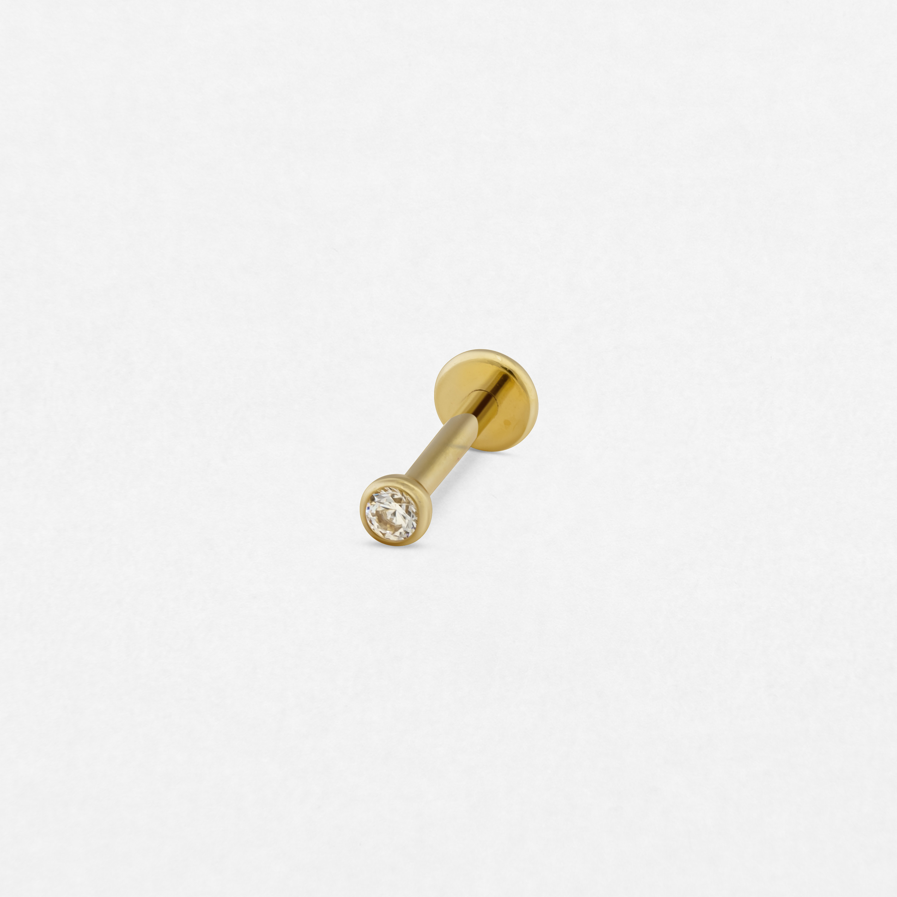 White/gold cubic zirconia