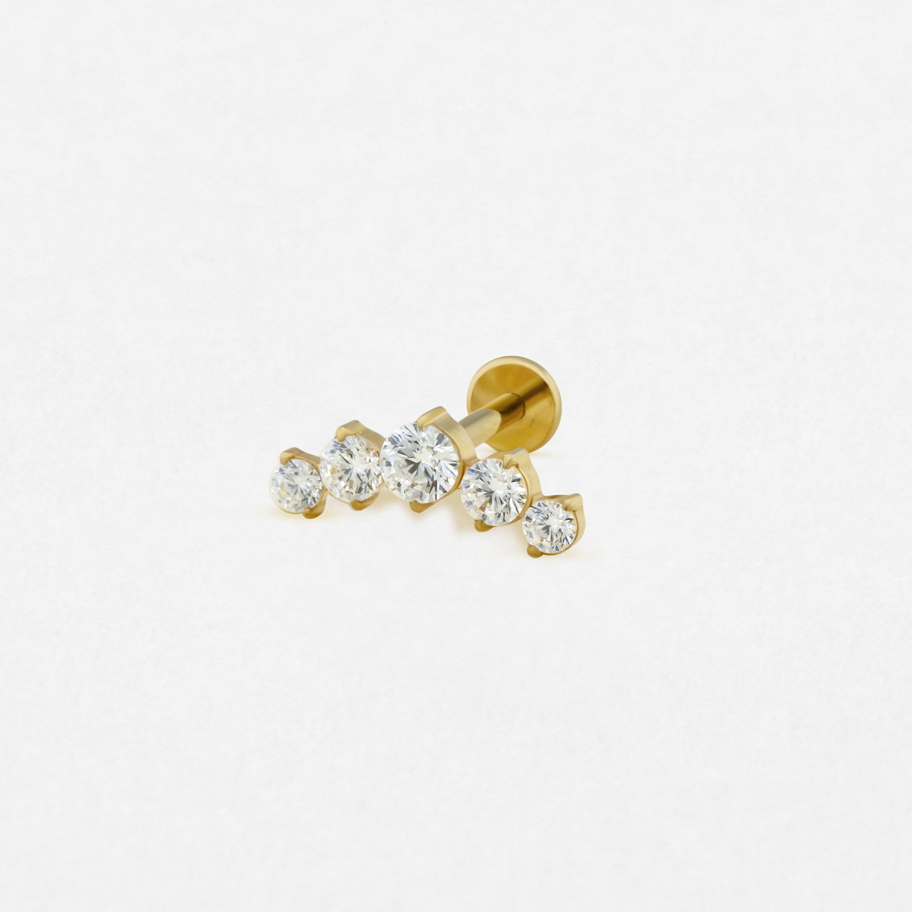 Cluster prong gold